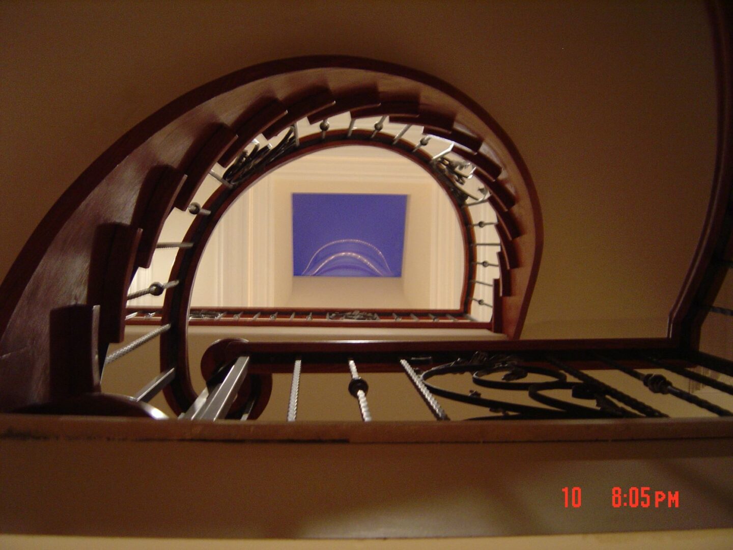 The Bottom View of a Home Overlooking the Roof